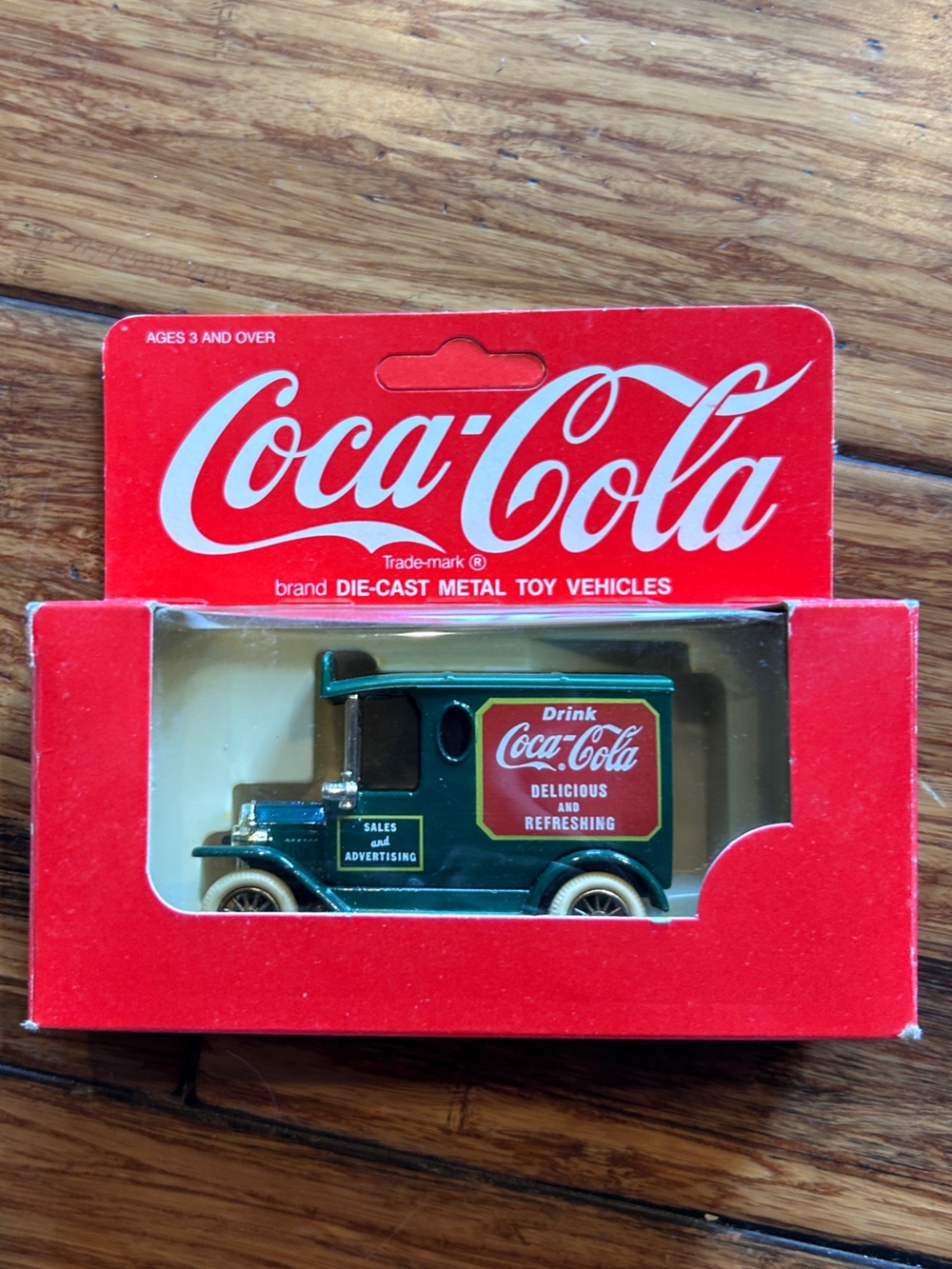 Vintage Coca-Cola die cast metal vehicle. “Sales and Advertising”.